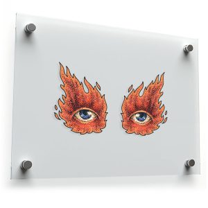 Fiery Eye Flame Sticker
