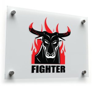 Fighter Bull Sticker