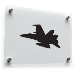 Fighter Jet Silhouette Sticker