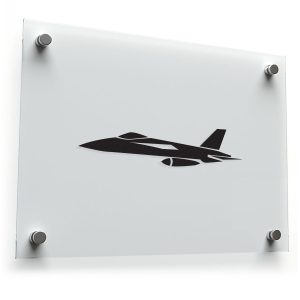 Fighter Jet Silhouette Sticker