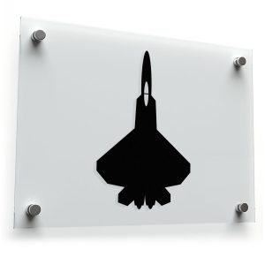 Fighter Jet Silhouette Vinyl Decal