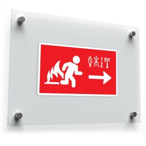 Fire Exit Sign Sticker
