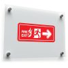 Fire Exit Sticker – Bold Red and White Safety