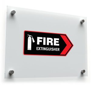 Fire Extinguisher Directional Sticker