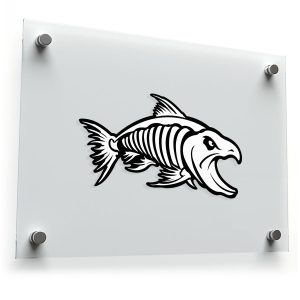Fish Skeleton Sticker