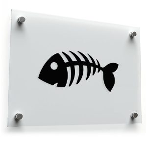 Fish Skeleton Vinyl Sticker