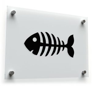 Fish Skeleton Vinyl Sticker