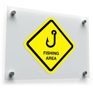 Fishing Area Vinyl Decal