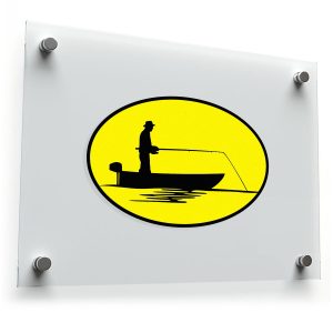 Fishing Silhouette Sticker