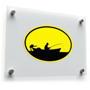 Fishing Silhouette Sticker