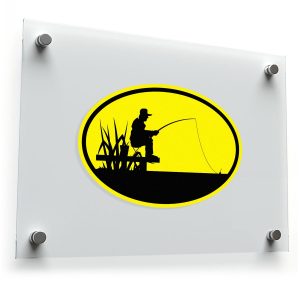 Fishing Silhouette Sticker
