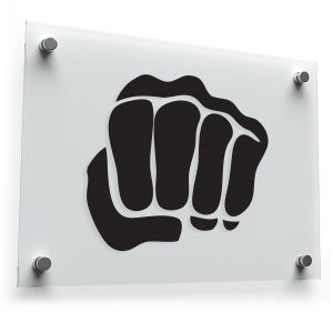 Fist Silhouette Vinyl Decal