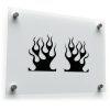 Flame Burst Vinyl Sticker