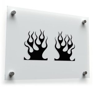 Flame Burst Vinyl Sticker