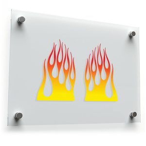 Flame Decal Set