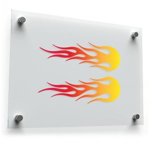 Flame Decal Sticker