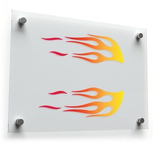 Flame Decal Sticker Set