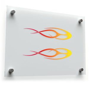 Flame Decal Sticker Set