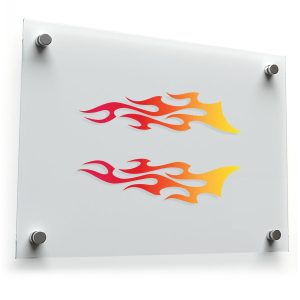 Flame Decal Sticker Set