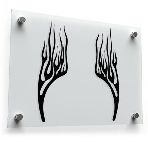 Flame Design Decal Set