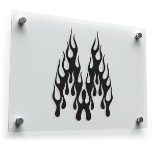 Flame Design Sticker