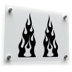 Flame Design Sticker