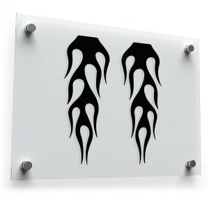 Flame Design Sticker Set