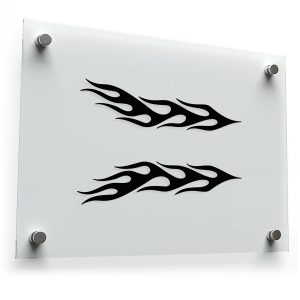 Flame Design Sticker Set