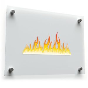 Flame Design Sticker