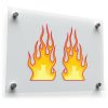 Flame Design Stickers – Bold Yellow 1