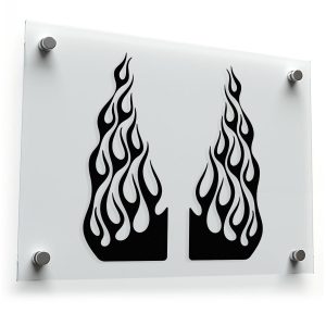 Flame Design Vinyl Decals