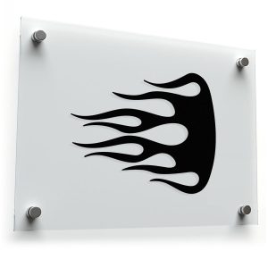 Flame Design Vinyl Sticker
