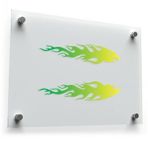 Flame Eagle Sticker Set