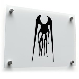 Flame Gothic Art Decal