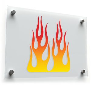 Flame Gradient Sticker