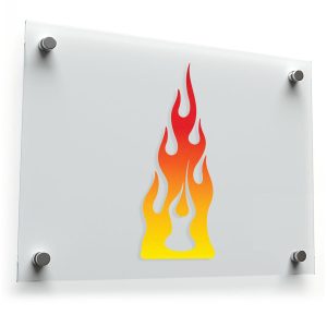 Flame Gradient Vinyl Decal