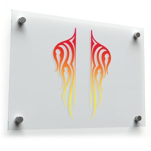 Flame Gradient Vinyl Decal