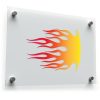 Flame Silhouette Sticker 1
