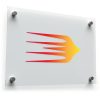 Flame Streak Gradient Vinyl Sticker