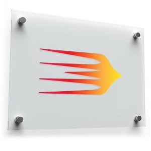 Flame Streak Gradient Vinyl Sticker