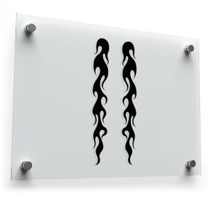 Flame Strip Decal Set