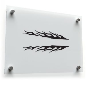 Flame Stripe Decal Set