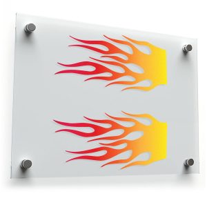 Flame Stripe Decals