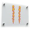 Flame Stripe Sticker Set