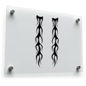 Flame Stripes Vinyl Decal