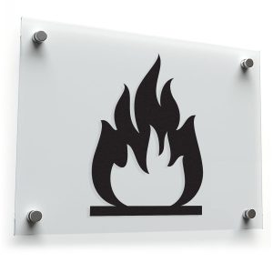 Flame Symbol Sticker