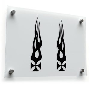Flame Tribal Vinyl Decals