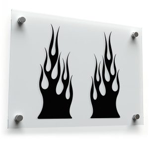 Flame Vinyl Decal Set