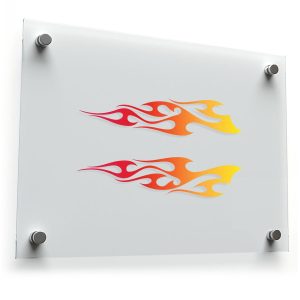 Flame Vinyl Decal Set