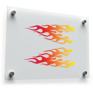 Flame Vinyl Decal Set